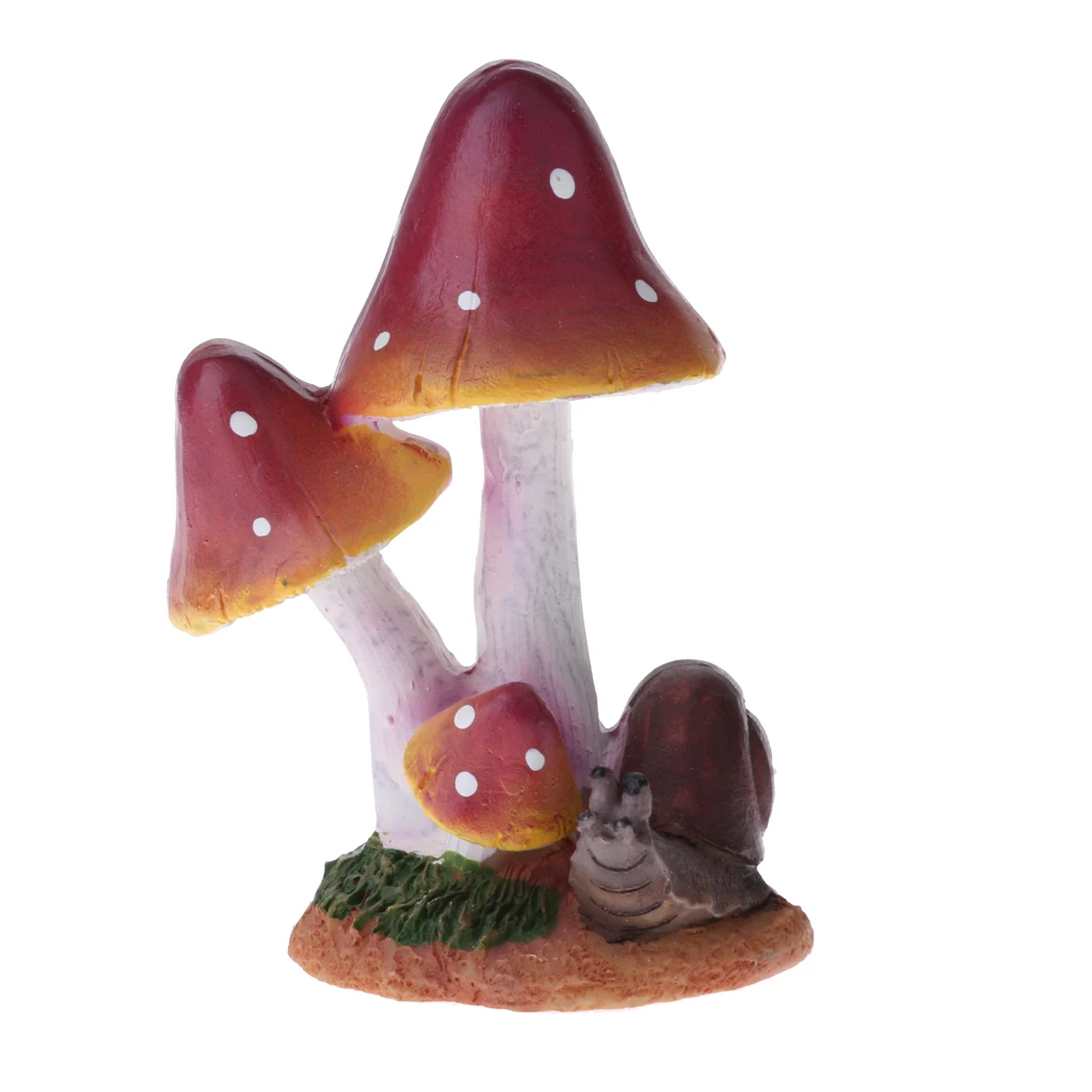 Miniature Cute Animal Mushroom Micro Landscape Terrariums Fairies Moss Garden Ornament Figurine Planter Bonsai Wedding Decor