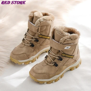 

Kids Boots Children Snow Boots Winter Waterproof Slip Resistant Cold Weather Shoes Toddler Boots Warm Plush Ankle Boys Sneakers