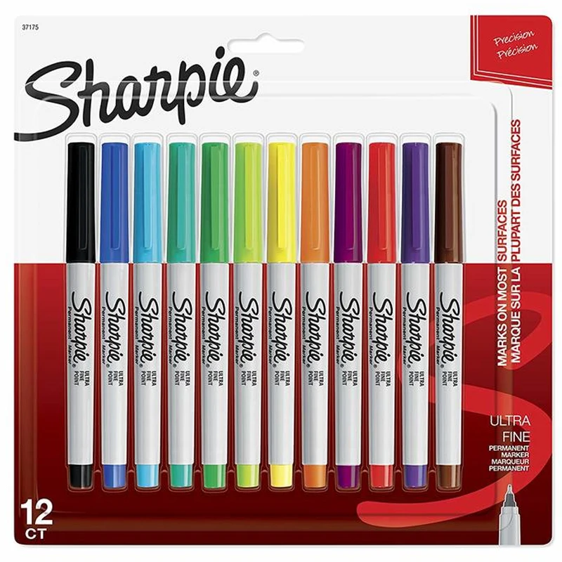 

Sharpie 37175 Permanent Marker Ultra Fine Point Paint Marker Oil Waterproof Ink Paint Pen Sharpies Markers Pen Art Supplies