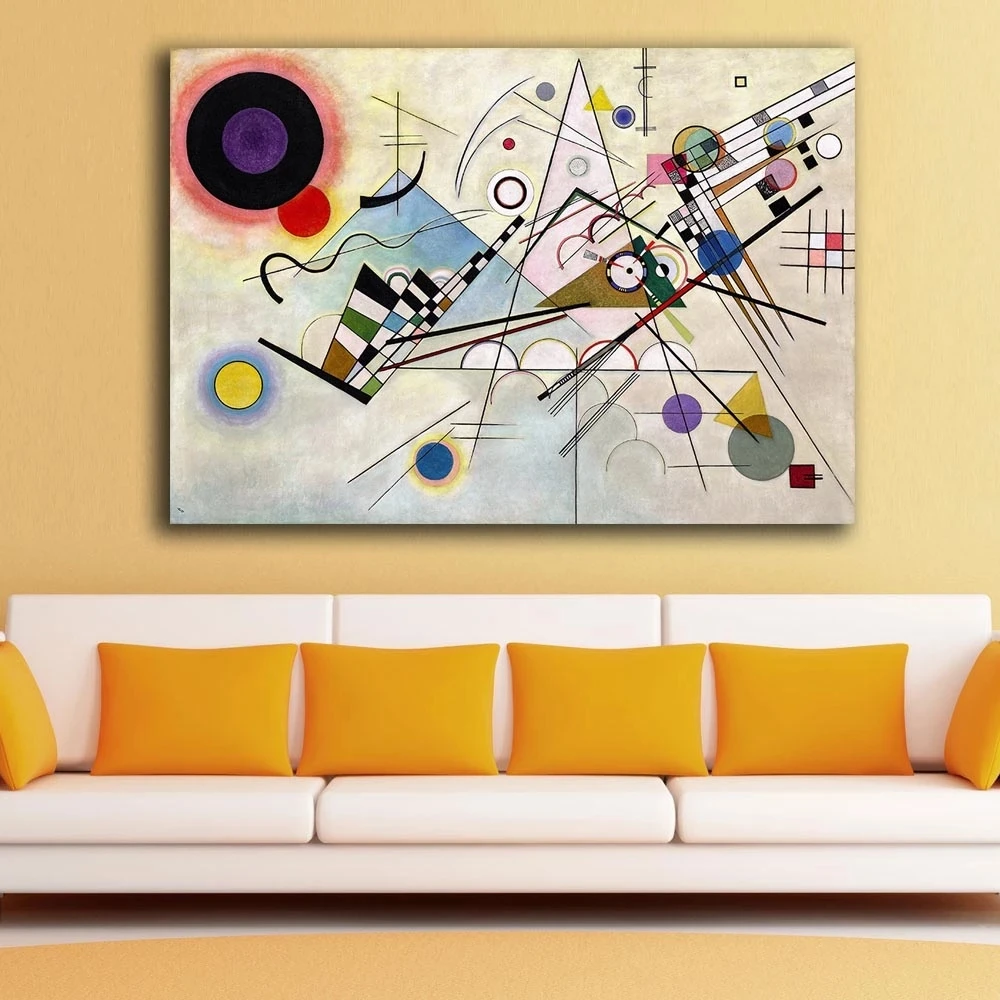Картина на холсте Wassily Kandinsky HD композиция для гостиной украшение дома картина маслом настенная