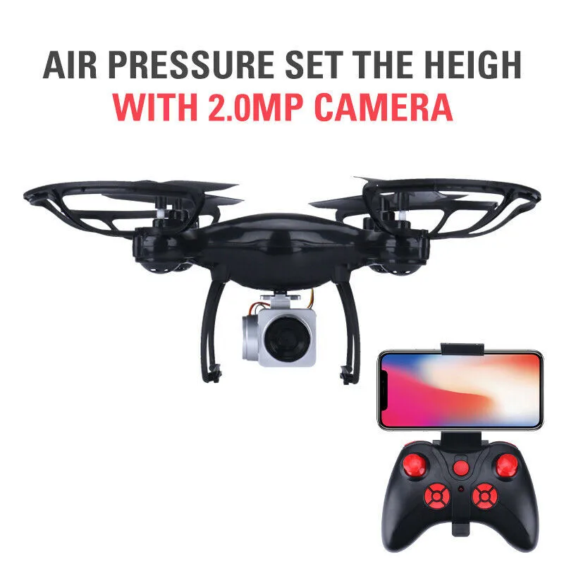 With 2MP Camera S8 2,4 герц, Радиоуправляемый квадрокоптер беспилотный летательный аппарат с 2MP Wifi камерой HD uav FPV Дрон - Цвет: With 2MP Camera