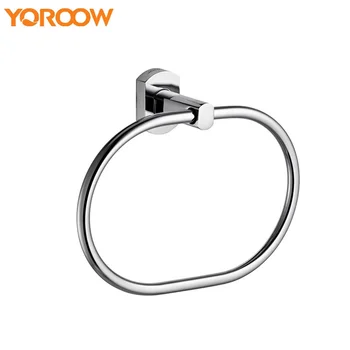 

Stainless Steel Ring Hardware Towel Ring Holder Chrome Bathroom Accessories Towel Rack Wall Mounted Silver Rack GKK000B 2