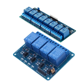 

1pcs 5V 4 Channel Relay Board Module Optocoupler LED for Arduino PiC ARM AVR & 1pcs 5V 8 Channel Relay Board Module Optocoupler