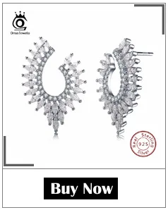 ORSA JEWELS классические Кристальные серебряные серьги-гвоздики в форме листа Модные 925 ювелирные изделия для женщин Новое поступление SE06