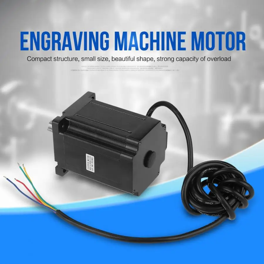 

1 pcs Single Shaft Stepper Motor 86HS118-6004A14-B34 DC Servo Motor with cable For Engraving Machine