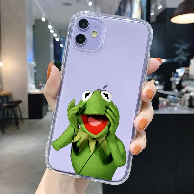Funny Kermit The Frog Memes Cute Phone Case For Iphone 12 Pro 11 Pro Max Xr 6s 8 7 Plus X Xs Tpu Soft Case For Iphone 13 Pro Max Phone Case Covers Aliexpress