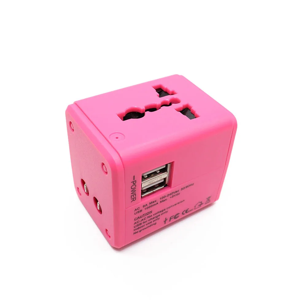 E 2 USB, EU, US, AU, UK, универсальная розетка для путешествий, розетка переменного тока, штепсельная вилка, зарядное устройство, адаптер, электрическая розетка, запчасти, аксессуары - Цвет: E