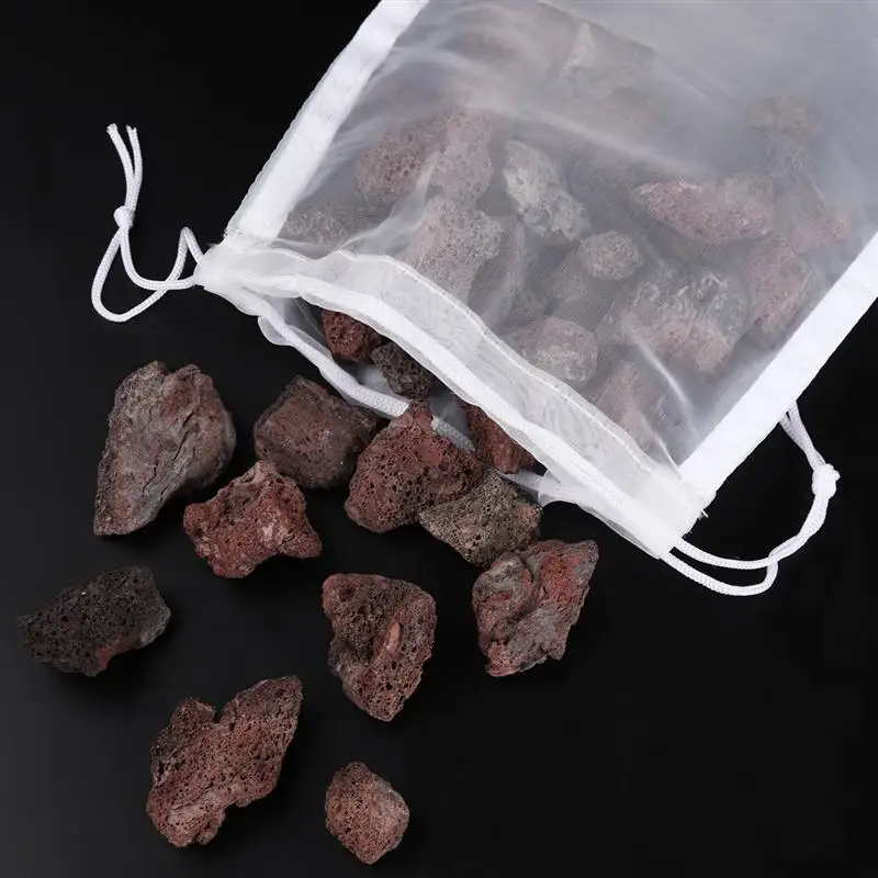 UEETEK 10 шт. фильтр для аквариума сумки для аквариума многоразовые нейлоновые шнурки мелкой сетки медиа мешок(белый