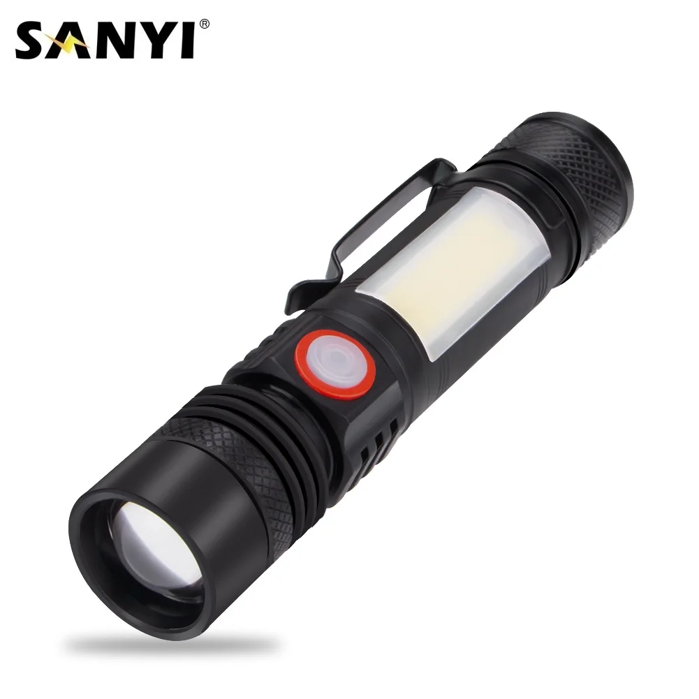 LED Flashlight Mini Flashlight 6 Modes XML COB LED Magnetic Working Light 18650 Torch Zoom Focus Penlight Waterproof Hunting Camping Lantern led flashlight,led flashlights,mini flashlight,camping lantern