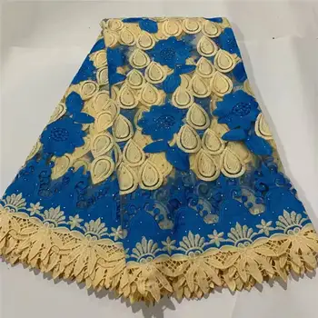 

African Lace Fabric 2020 High Quality Stone Embroidery Nigerian Lace Fabrics For Women French Mesh Lace Fabric XY3133B-3