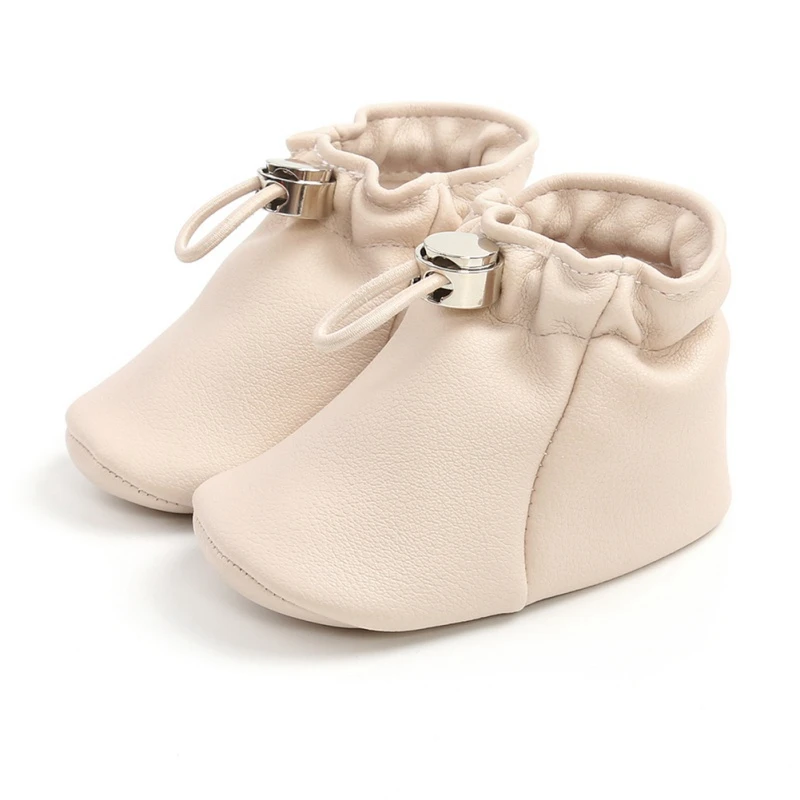 

2020 Newborn Baby Boys Girls First Walkers Faux PU Baby Shoes Infant Toddler Kids Children Boots Soft Soled Kids Booties