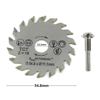 

HSS 54.8mm Rotary Tool Mandrel Sets Wood Work Metal Cutting Mini Woodworking Circular Saws Blade Cutter Saw Blades