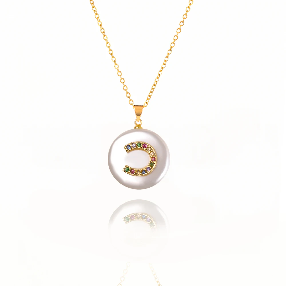 Модное разноцветное жемчужное ожерелье с подвеской в стиле бохо, женское уникальное жемчужное ожерелье с инкрустированным цирконием, ювелирное изделие, подарок