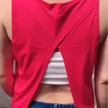 Летний Стиль, сплошной цвет, для бега, спорта, йоги, фитнеса, Быстросохнущий жилет, Женская Влагоотводящая дышащая спортивная блузка