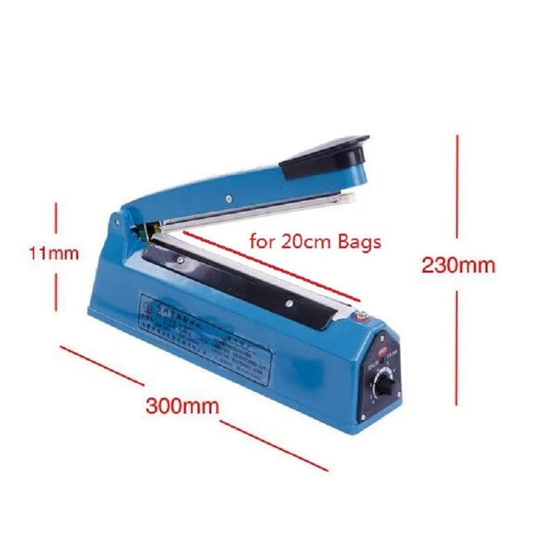Plastic Sealing Machine Plastic Bags Sealer 20cm 30cm Width PE Bags Sealing Machine
