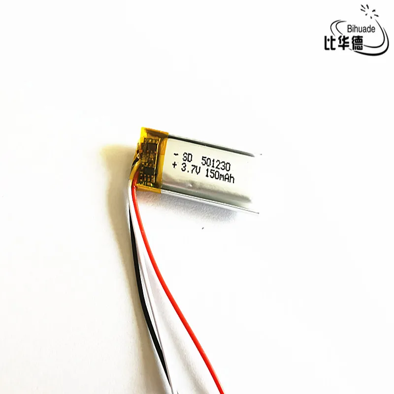 3 Line Temperature Sensor Thermistor 3.7v,150mah 501230 Polymer Lithium