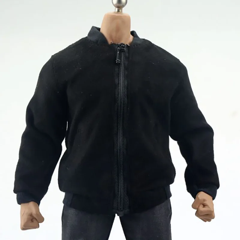 

1/6 Scale Men Fleece Jacket Clothes Male Cardigan Coat Suit Clothing For 12" Action Figures Body Doll Toy