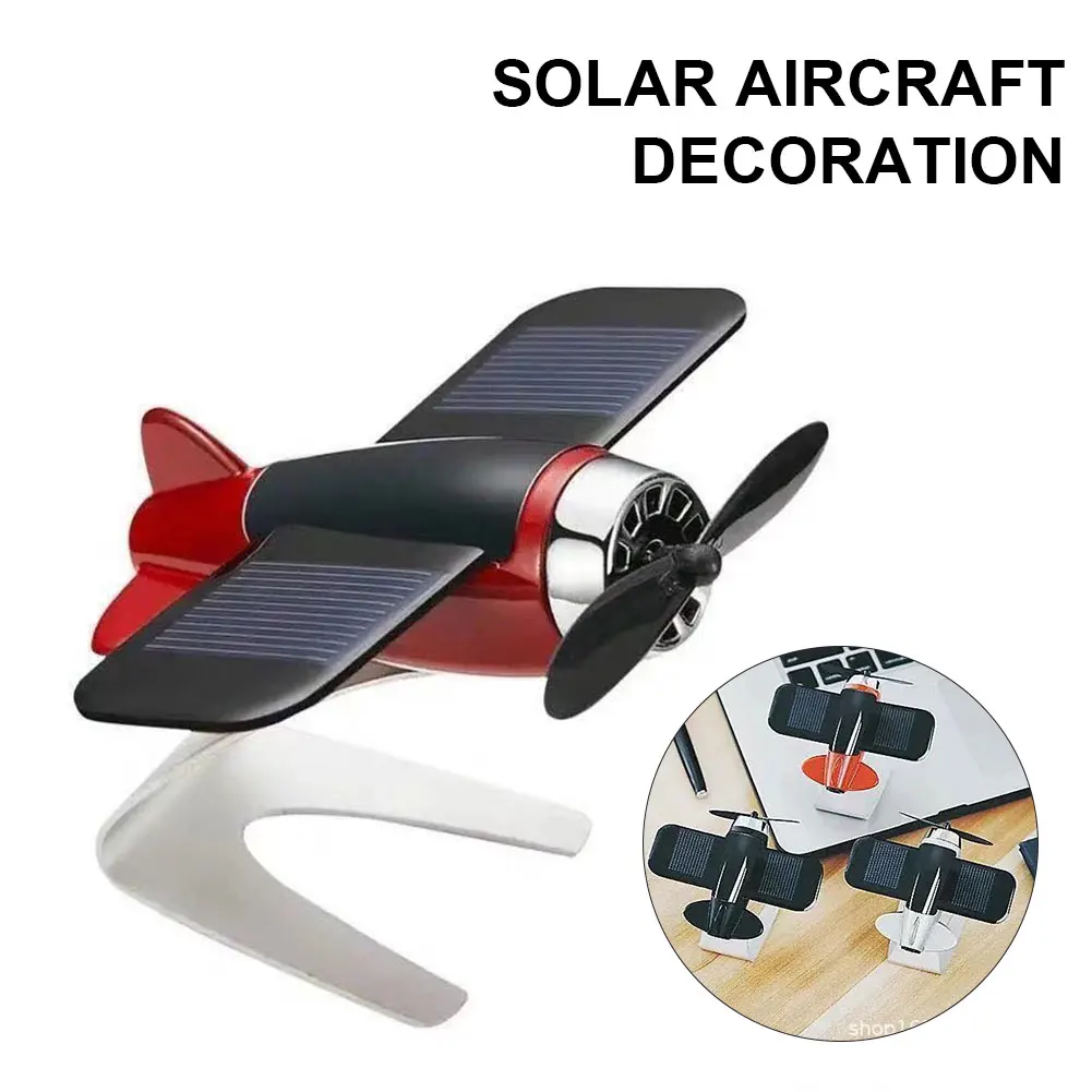 Mini modèle d'avion de panneau solaire de désodorisant de voiture avec des  accessoires de décoration automatique d'ornement de diffuseur d'arôme de  parfum de voiture parfumée solide - AliExpress