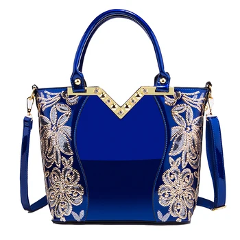 

Luxury Women Handbags Fashion Design Patent Leather Ladies Shoulder Bags Party Elegant Simple Female Messenger Bag