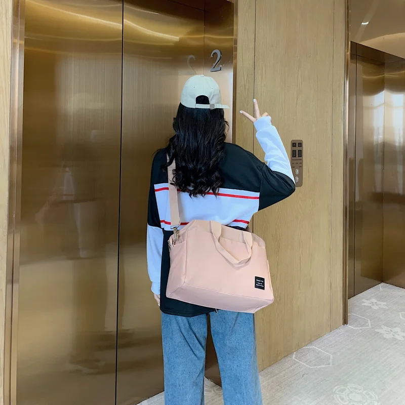 

Travel Bag Women's Short-Distance Luggage Bag Portable Fitness Sports Bag Lightweight out Short-Term Dry and Wet Separation