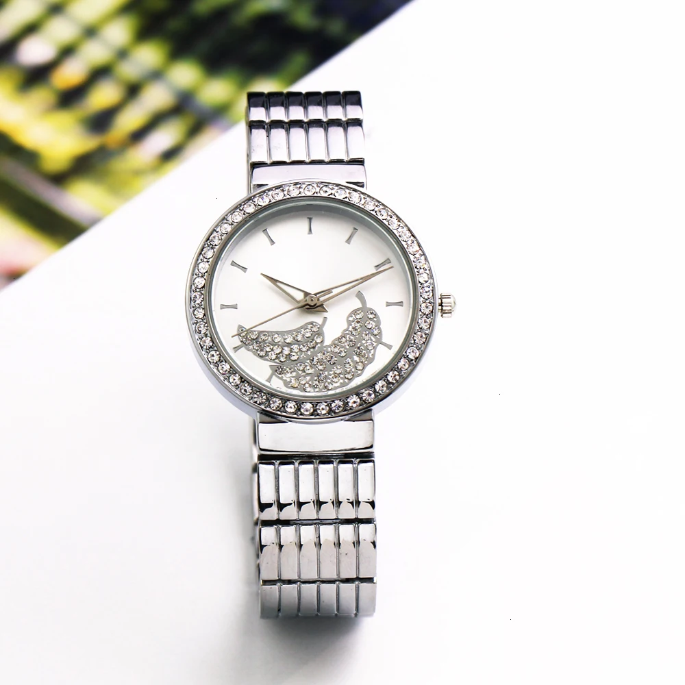 Dreamcarnival 1989,, женские кварцевые часы с кристаллами, с циферблатом в виде листьев, новые модные офисные женские повседневные стильные часы, Прямая поставка A8349