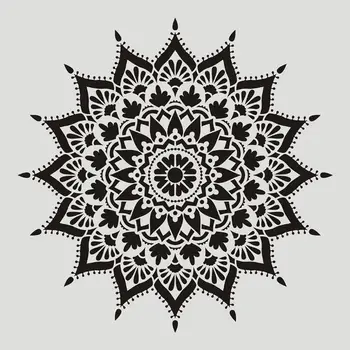 

4pcs Flower Stencil Wall Painting DIY Drawing Template for Floor Tiles Funiture DXAB