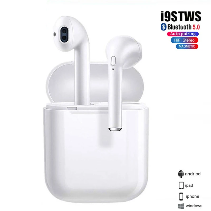 

i9s Tws Headphone Wireless Bluetooth 5.0 Earphone Mini Earbuds With Mic Charging Box Sport Headset For Smart Phone