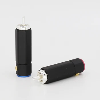 

VR011S Silver Plated audio RCA connectors plug for Audio interconnect cable silver plated Audio RCA Plug