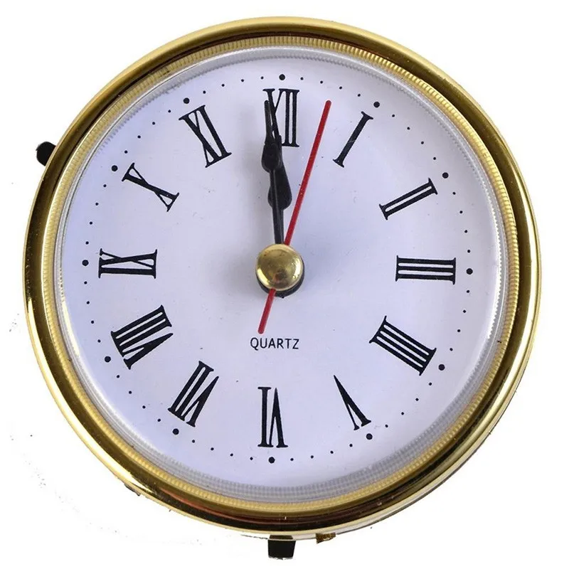 Toy Prop DIY Clock Craft Quartz Movement Head Insert Roman Numeral Round Clocks Iron Clock Accessories quartz clock movement
