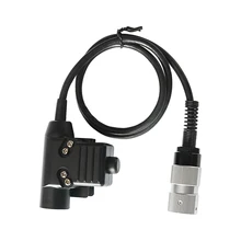 Adaptateur de casque militaire tactique, prise PTT U94, 6 broches, U94, PTT pour AN/frp 152 152A 148, couverture virtuelle