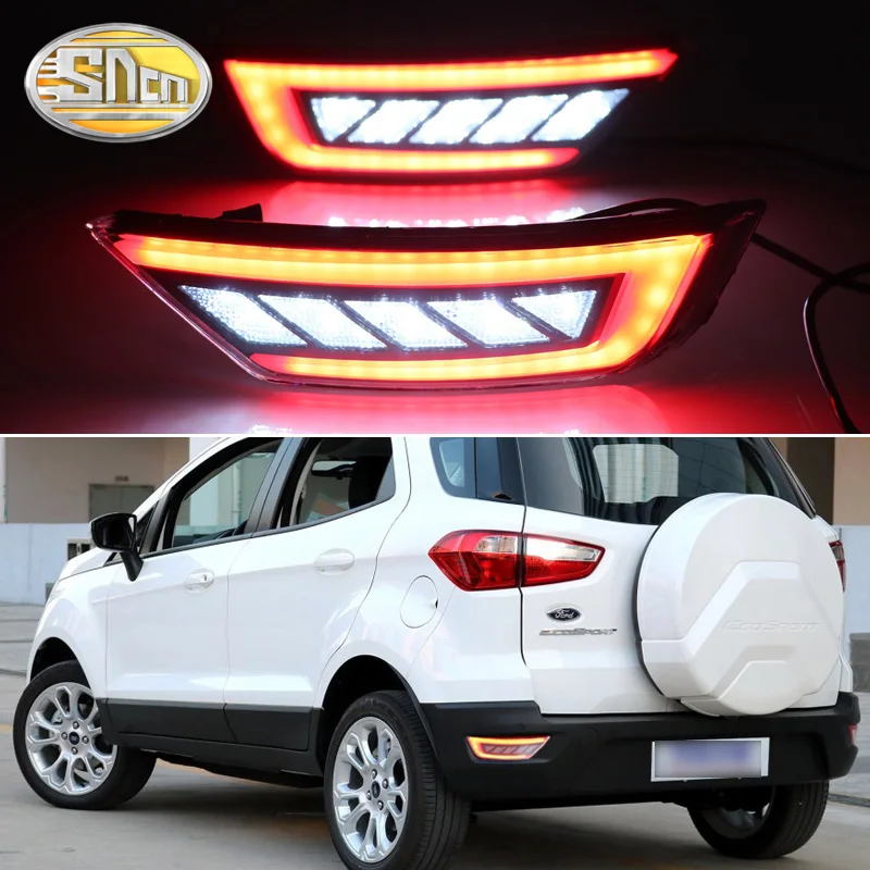 2 шт. светодиодный для Ford Ecosport 2013 2014 2015 2016 2017 2018 2019 задний бампер светильник