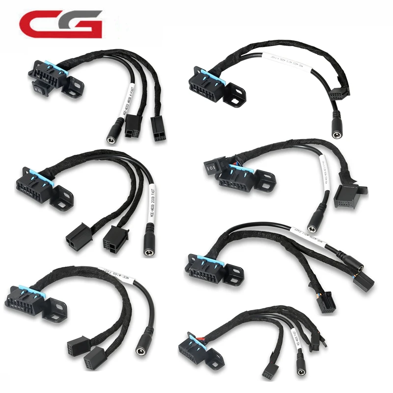 메르세데스 벤츠용 모든 EZS 테스트 케이블, W202 W210 W220 W639 W906 W169, CG MB VVDI 도구용, 7 개