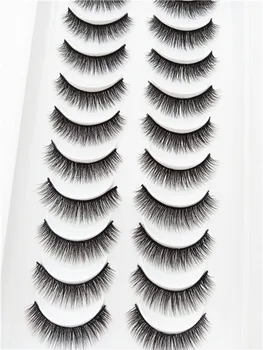 

QUXINHAO 10pair eyelashes mink eyelashes natural 3d mink lashes false eyelashes makeup bulk lashes maquiagem