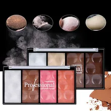 Косметическая пудра для макияжа лица 4 в 1 четыре цвета Контур затенение прессованная пудра для макияжа лучшее качество