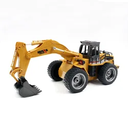 HUINA 1530 1:18 RC camion pelle RC 6 canaux 2.4G voiture radiocommandée tracteur chenille modèle ingénierie bâtiment voiture jouets 