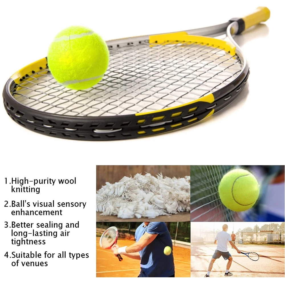 Tennis Balls for Beginners Training Practice, 3 Pieces