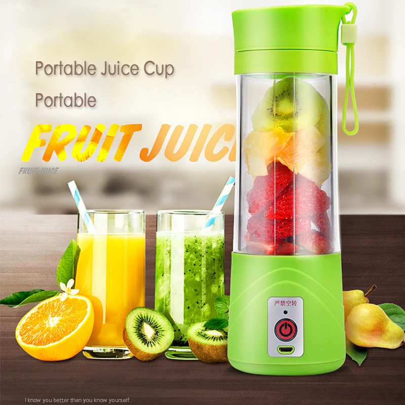 

USB Juicer Cup Blender Charging 6 Blades Portable Juicer Fruit Maker Extractor blender Eletric Rechargeable Household
