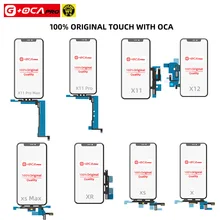 

Original For i Phone X XS Max Touch Screen Digitizer Panel Sensor Front Outer Glass Lens For Iphone XR Touch Glass With OCA Glue