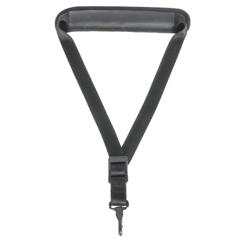

Saxophone Double Shoulder Neck Strap Adjustable Sax Stage Play Neck Belt Black
