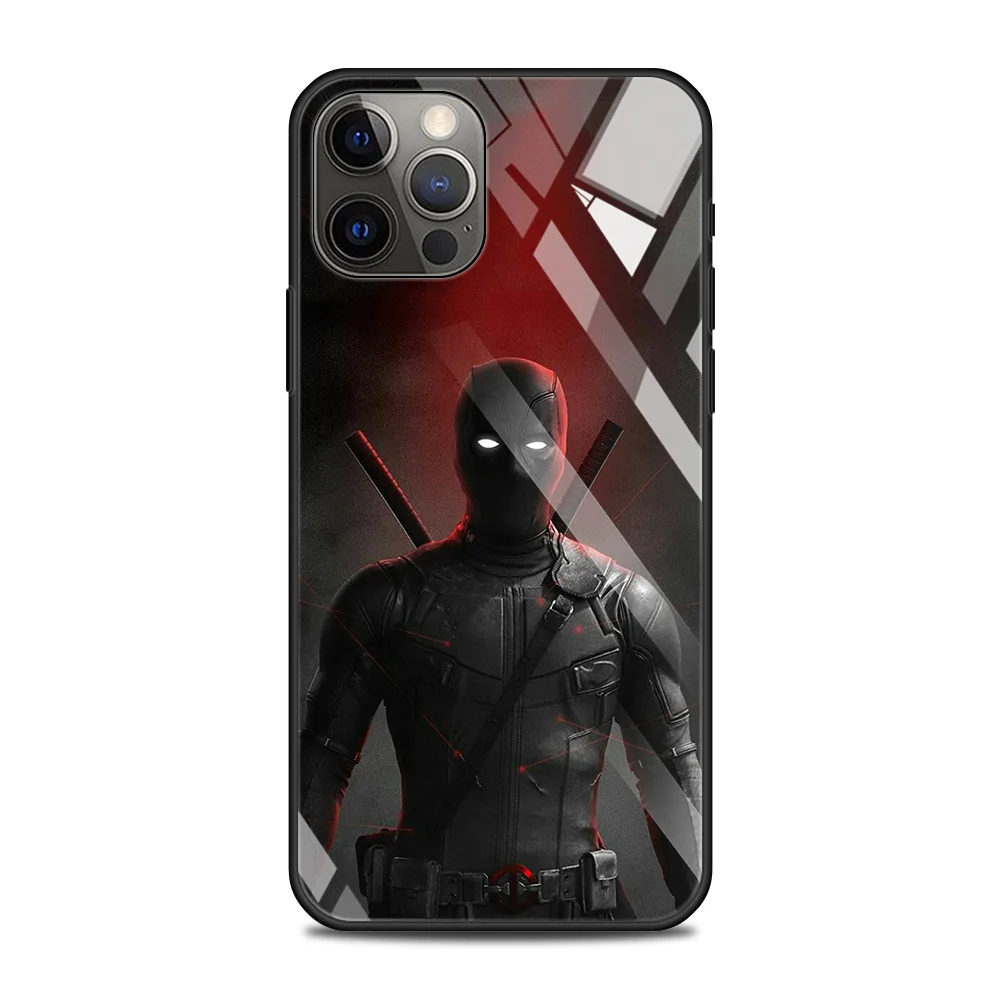 thumbnail image 1 of Funda de vidrio templado para iPhone, carcasa para teléfono, Marvel Avengers Comics, 15, 14, 13, 12, 11 Pro Max, Mini, X, XR, XS Max, 8, 7 Plus, 1 of 5