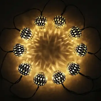 

Moroccan LED String Lights Fairy String Lights Ball Lights String Xmas Party Celebration Garden Birthday Beautiful Creative