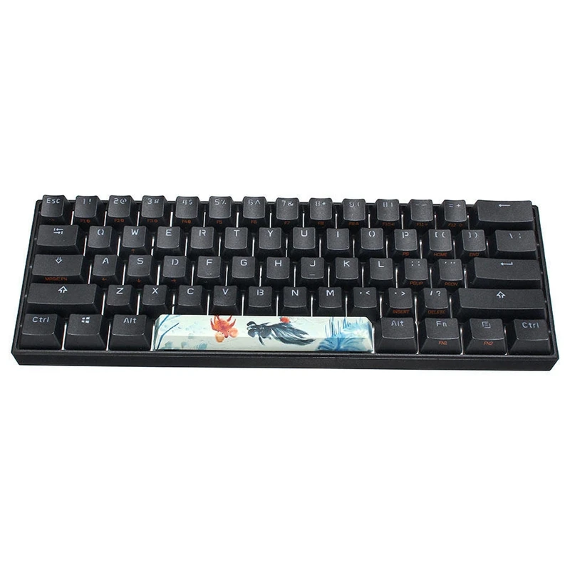 PBT Space Keycaps механическая клавиатура DIY Keycap(6.25U Keycap) чернила Золотая