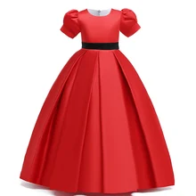 Платье с цветочным узором для девочек; элегантное детское вечернее платье; Одежда для девочек; Детские платья для девочек; платье принцессы; свадебное платье для девочек