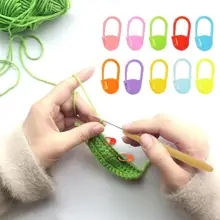 20/50/100 Pz/lotto di Colore Della Miscela di Plastica Strumenti di Lavoro a Maglia Chiusura Stitch Markers Crochet Fermo Strumenti di Lavoro a Maglia Ago Clip di gancio(China)
