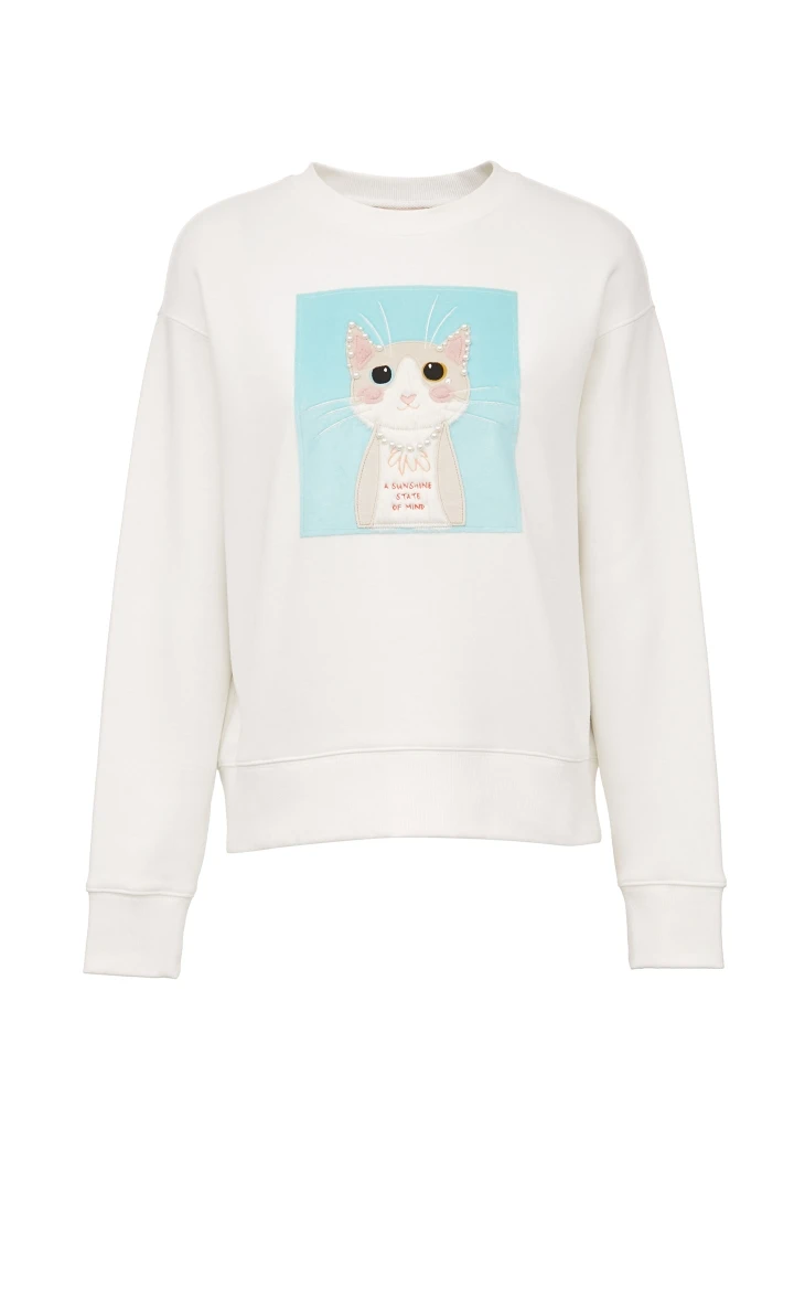 Vero Moda зима Catton печатных женщин моды толстовки | 319433507