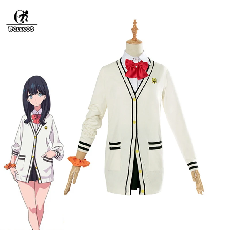 ROLECOS SSSS.GRIDMAN Косплэй костюм Takarada Рикка школьная Униформа девушка Для женщин наряд