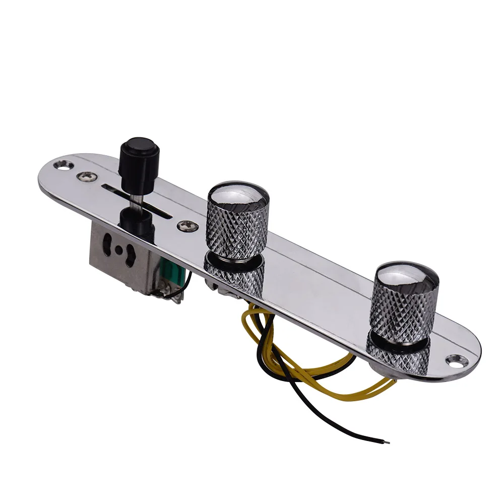 

For Tele Guitar Telecaster Control Plate Panel & Knobs Replacement for Tele Style Guitar Silver