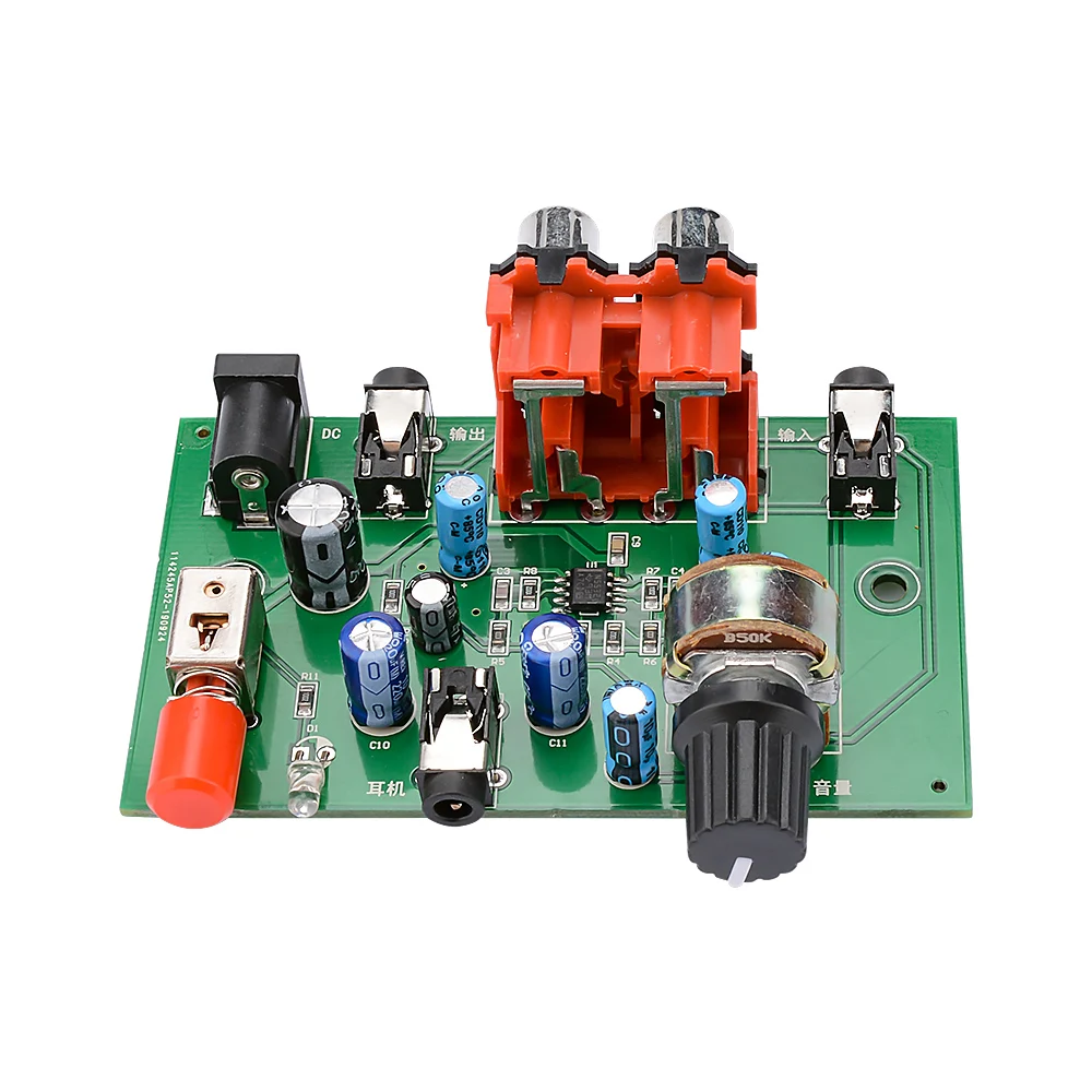 AIYIMA NE5532 Audio Signal Preamplifier Board Gain 20db Headphone Driver AMP 3 5mm jack RCA With Volume Adjustment DC12 24V