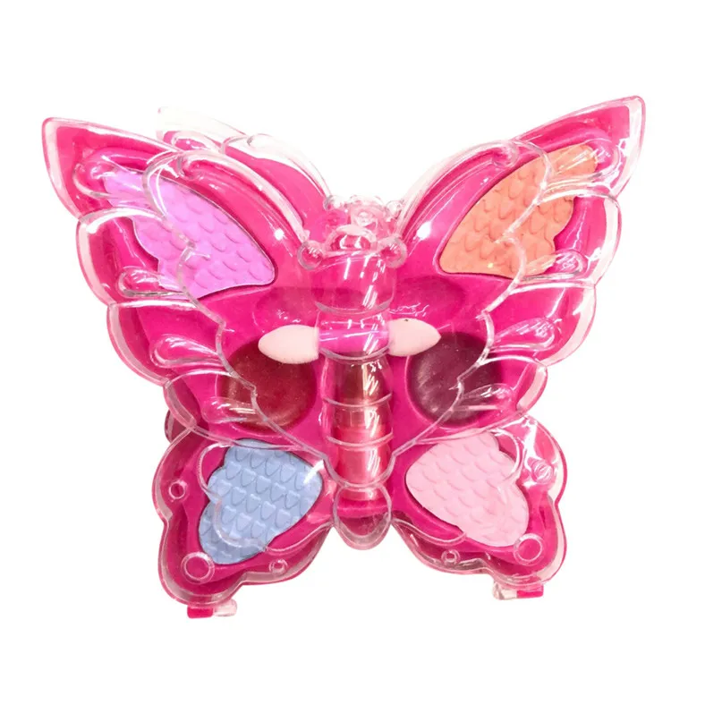 Children's Cosmetic Set Creative Princess Butterfly Makeup Box Toy Girl Eye Shadow Lipstick Set High Quality Toys 40D30 (8)