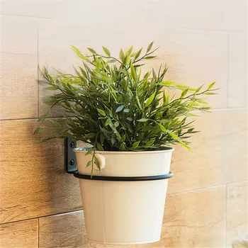 

VOGVIGO 3pcs Wall Mounted Flower Pot Trays 11cm / 15cm Folding Metal Pot Ring Holder Flower Planter Tray Stand Wall Bracket